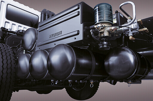 Bình khí tích hợp nhôm xe bồn Hyundai 16 khối